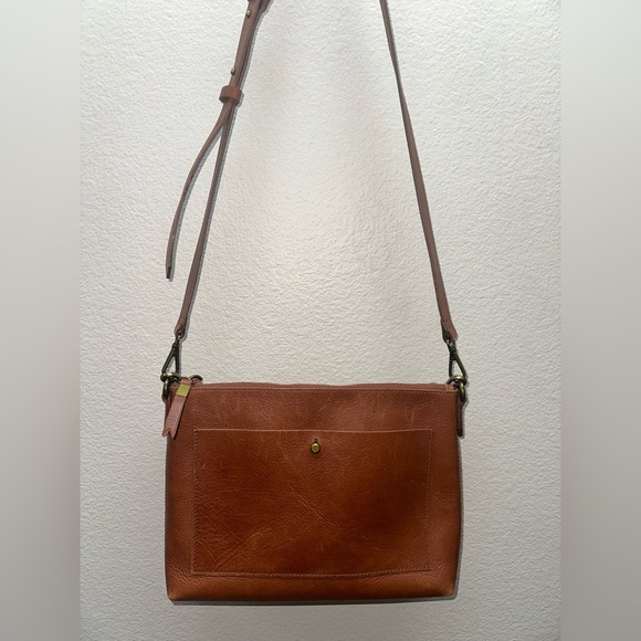 Madewell Handbags - Madewell Brown Leather Crossbody Bag
